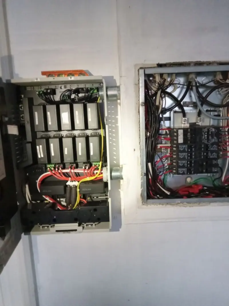 Electrical panel upgrade completed for Security Camera Wiring in Windsor
